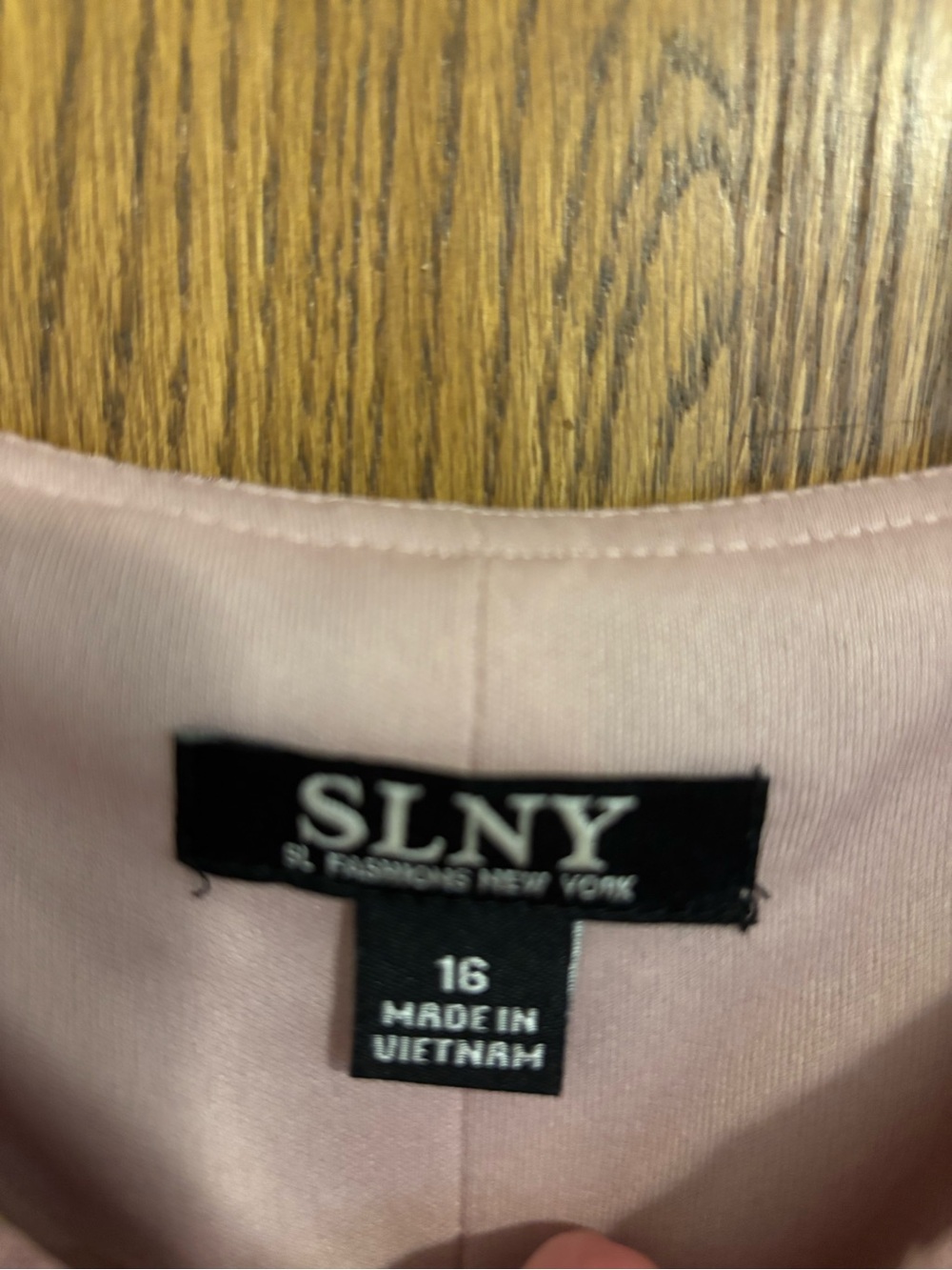 SLNY Dusty Rose Layered Ruffle Midi Dress - Picture 3 of 3